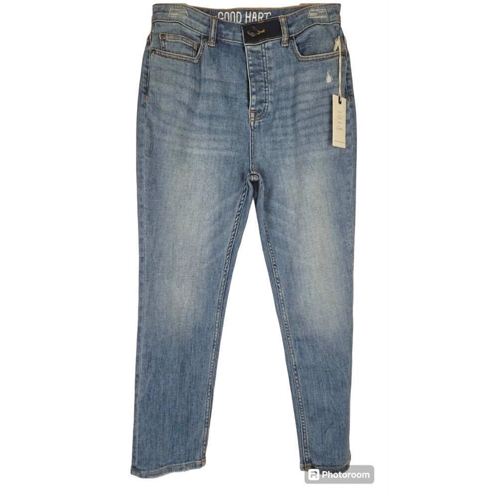NWT Good Hart Matilda Jane The Slim Boyfriend Button Fly Jeans Size 6 Casual